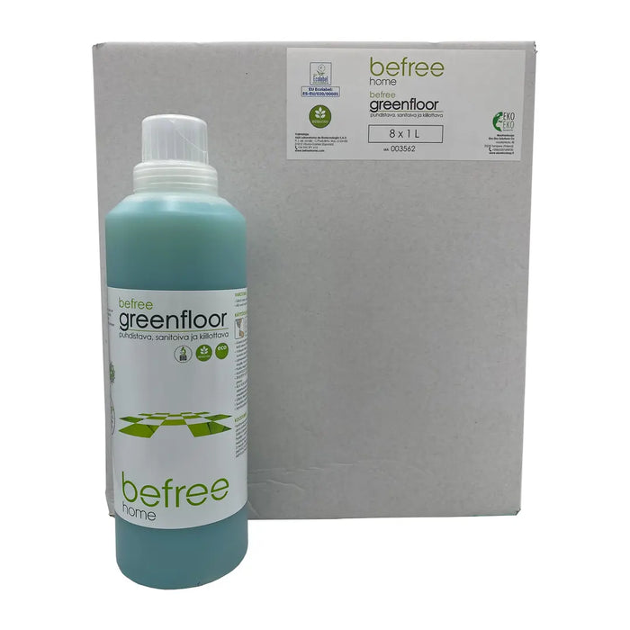 Befree Greenfloor - lattianpesuaine 8x1000 ml